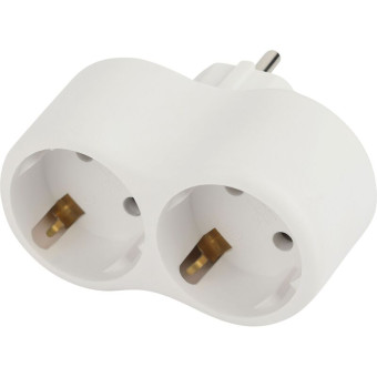 Разветвитель Эра SPx-2e-W 2 розетки с заземлением