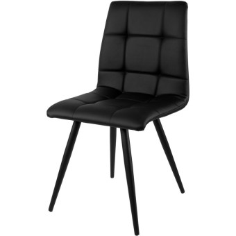 Стул обеденный Комус Meri чёрный (экокожа, металл)