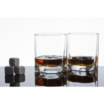 Набор бокалов и камней для виски Whisky Style (360 мл, 2 шт)