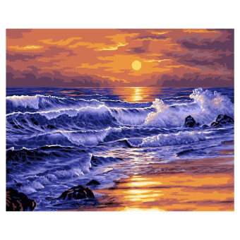 Картина по номерам Фрея Закат над морем