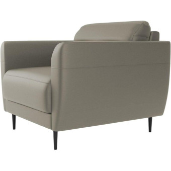 Кресло Релакс серое (искусственная кожа)