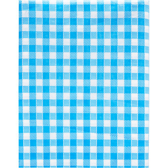 Скатерть одноразовая Luscan полиэтилен/бумага 120х200 см белый/синий (6 штук в рулоне)