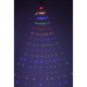 Электрогирлянда Эра Дождик разноцветный 200 светодиодов 2 м