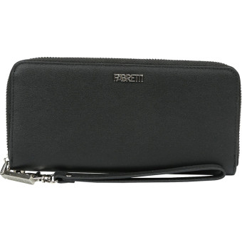 Кошелек женский Fabretti из натуральной кожи черного цвета (Q7006N-2)