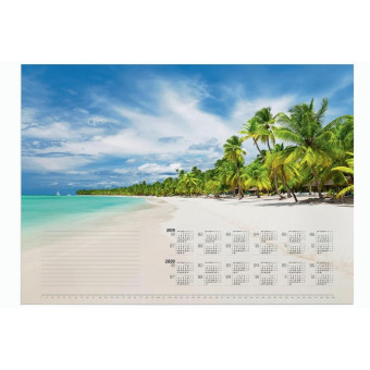 Блокнот-календарь для коврика на стол Durable голубой 570х410 мм