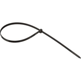Хомут (стяжка) пластиковый TOPFORT 500х7.6 мм чёрный 100 штук