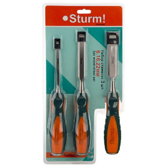 Набор стамесок 6, 16, 22 мм Sturm! (1063-04-S3)