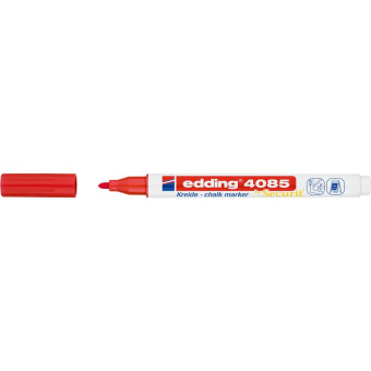 Маркер меловой Edding 4085 красный 1-2 мм