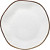 Тарелка обеденная Oxford Ryo Maresia фарфор 21.5 см белая/коричневая