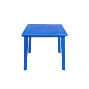 Стол пластиковый квадратный синий (800 x 800 x 710 мм )