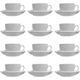 Чайная пара Дулевский фарфоровый завод Янтарь фарфоровая 210 мл (12 штук  в упаковке)