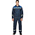 Костюм рабочий летний мужской л20-КБР с СОП синий/васильковый (размер 60-62, рост 170-176 см)
