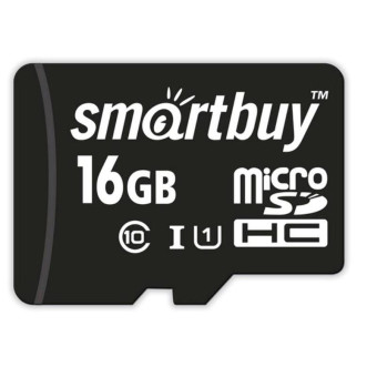 Карта памяти 16 ГБ microSDHC SmartBuy SB16GBSDCL10-01 Class 10