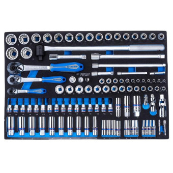 Набор головок King Tony 1/4" и 3/8" и 1/2" 103 предмета (9-9003MRV01)