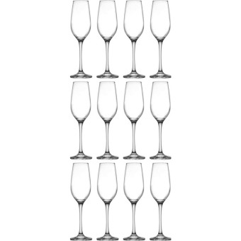 Набор бокалов (фужеров) для шампанского Pasabahce Амбер 210 мл (12 штук  в упаковке)