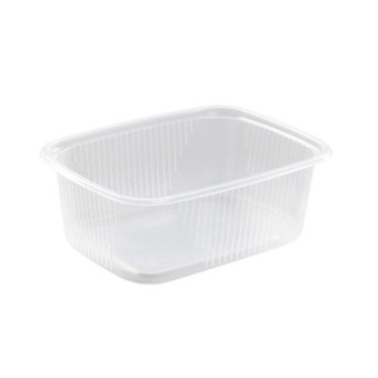 Одноразовый пластиковый контейнер Юпласт для салатов 250 мл прозрачный (1000 штук в упаковке)