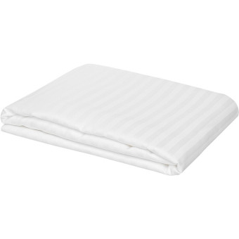 Простыня на резинке Tkano Essential 180х200х30 см сатиновая белая