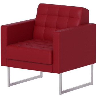 Кресло Варна красное (искусственная кожа)