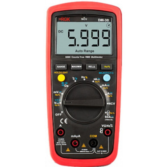 Мультиметр RGK DM-30 цифровой с поверкой