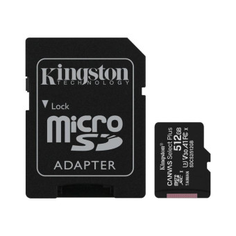 Карта памяти 512 ГБ microSDXC Kingston Canvas Select Plus Class 10 UHS-I (SDCS2/512GB)