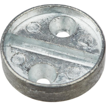 Плашка дюралевая на 1 печать диаметр 29 мм (2 штуки в упаковке)