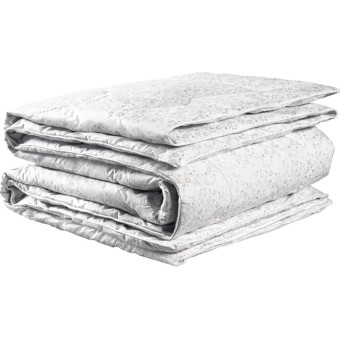 Одеяло 1.5-спальное Daily by T Пух перо в тике 140х200 см стеганое с кантом белое