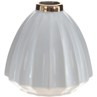 Ваза для цветов серая (высота 18 см)