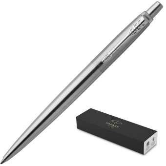 Ручка шариковая автоматическая Parker Jotter XL Grey цвет чернил синий цвет корпуса серебристый (артикул производителя 2122756)
