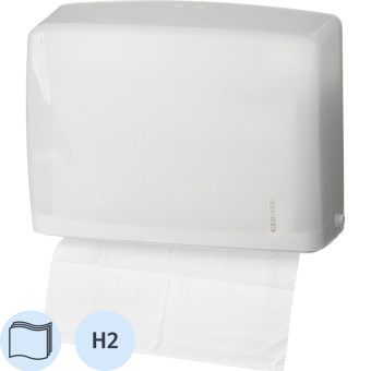Диспенсер для полотенец листовой H2 белый (R-1317TW)