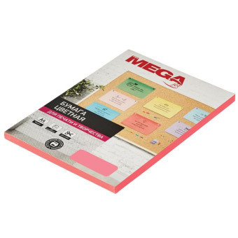 Бумага цветная для печати Promega jet Neon розовая (А4, 75 г/кв.м, 100 листов)