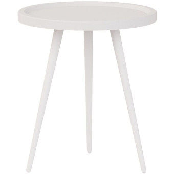 Столик журнальный Комус Мебель Батл (белый терраццо/белый, 420х420х465  мм)