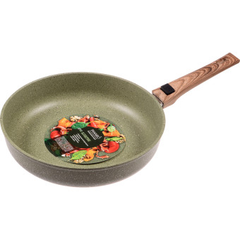 Сковорода Panairo OliverStone алюминий/мраморное покрытие со съемной ручкой 28 см