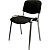 Стул офисный Easy Chair Изо PC 10 чёрный экокожа металл с имитацией под  хром (1905633)