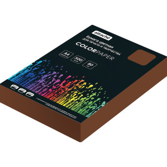 Бумага цветная для печати коричневый интенсив (А4, 80 г/кв.м, 500  листов)