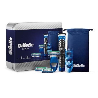 Подарочный набор мужской Gillette Fusion ProGlide Styler (металлическая коробка)