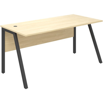 Стол прямой Рондо (береза/антрацит, 1580х750х750 мм)