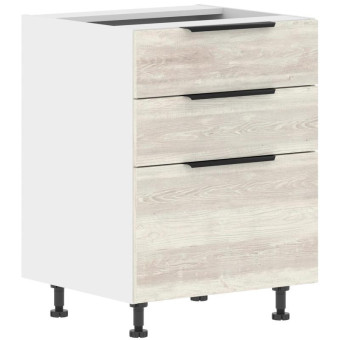 Шкаф напольный Corsica (сосна эдмонт/белый, 600х560х820 мм, 3 ящика)