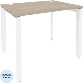 Стол прямой Onix-П (дуб аттик/белый, 980х720х750 мм)