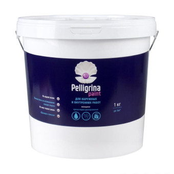 Краска для фасадов Pelligrina Paint белоснежная матовая 25 кг (РР-011)