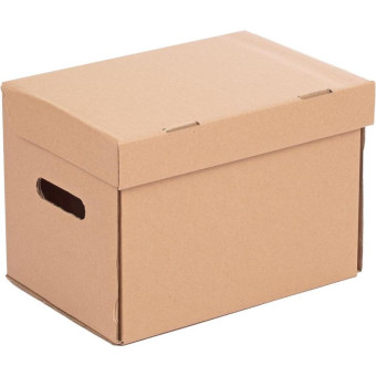 Короб архивный Т23 Делопроизводство 325х235х235 мм из гофрокартона