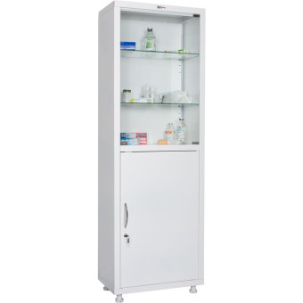 Шкаф медицинский Hilfe МД 1 1760/SG (белый, 600x400x1850 мм)