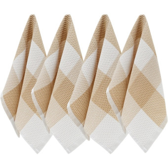 Набор полотенец вафельных 40х60 см 4 штуки в упаковке (157304)