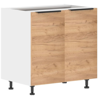 Шкаф напольный с полкой Corsica (дуб бофорд/белый, 800х560х820 мм)