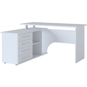 Стол компьютерный Сокол КСТ-109Л (белый, 1400х1270х750 мм)