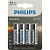Батарейка AA пальчиковая Philips Entry (4 штуки в упаковке)