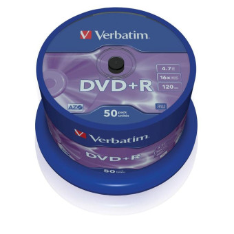 Диск DVD+R Verbatim 4.7 ГБ 16x cake box 43550 (50 штук в упаковке) Диск DVD+R Verbatim 4.7 ГБ 16x cake box 43550 (50 штук в упаковке)