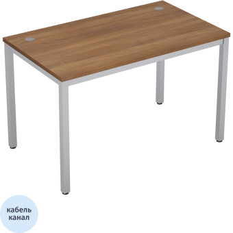 Стол прямой Avance 6М.068 (шамони тёмный/алюминий матовый, 1200х600х750  мм)