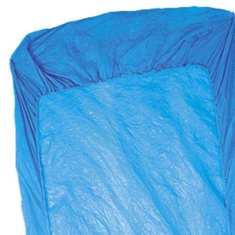 Наматрасник Klever полиэтиленовый голубой (210x90x25 см, 10 штук в упаковке)