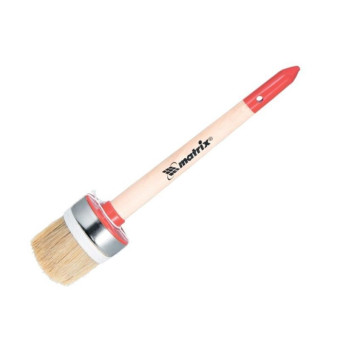 Кисть малярная круглая Matrix из натуральной щетины 25 мм (82042)