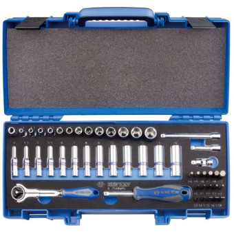 Набор головок шестигранных King Tony 4-14 мм 1/4" 48 предметов (2548MRV)